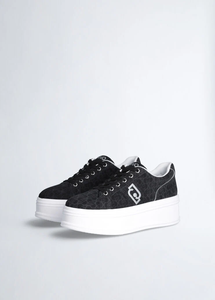 Monogram platform sneakers