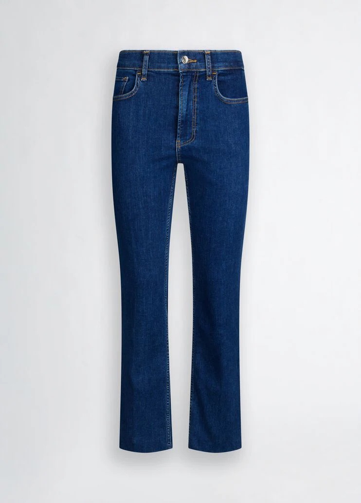 High-rise bootcut jeans