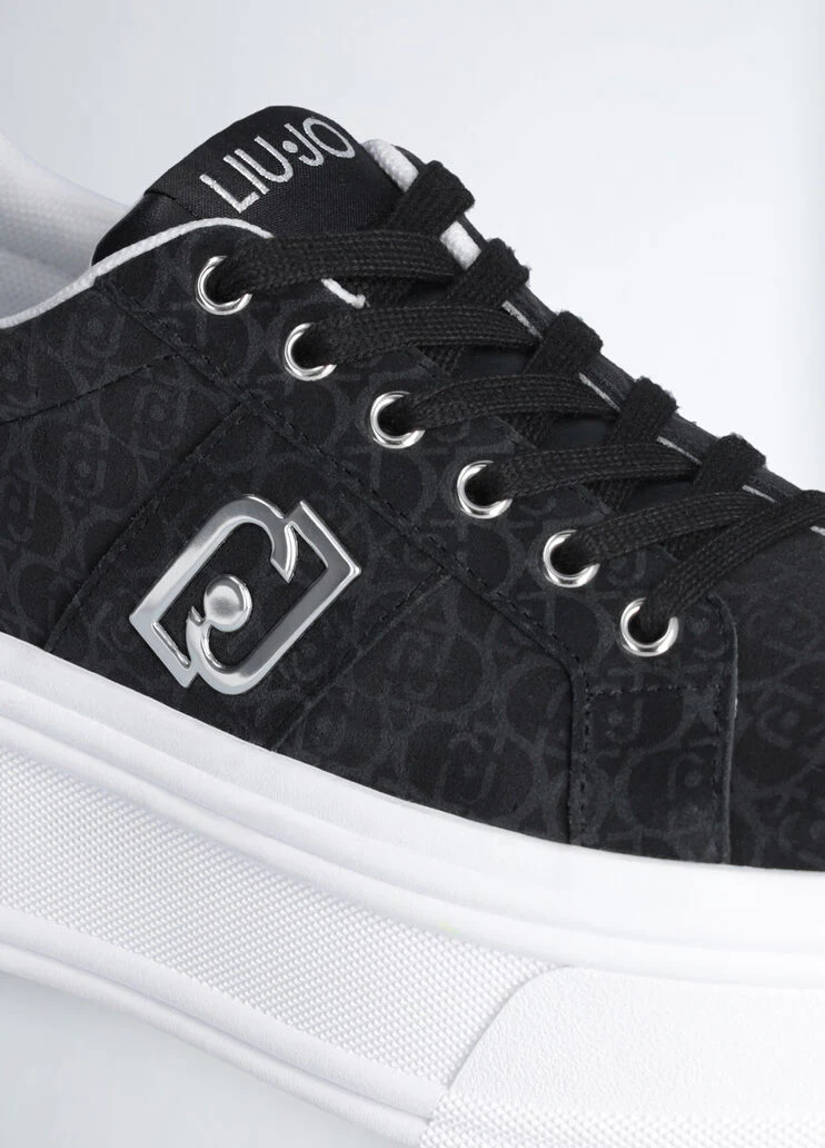 Monogram platform sneakers