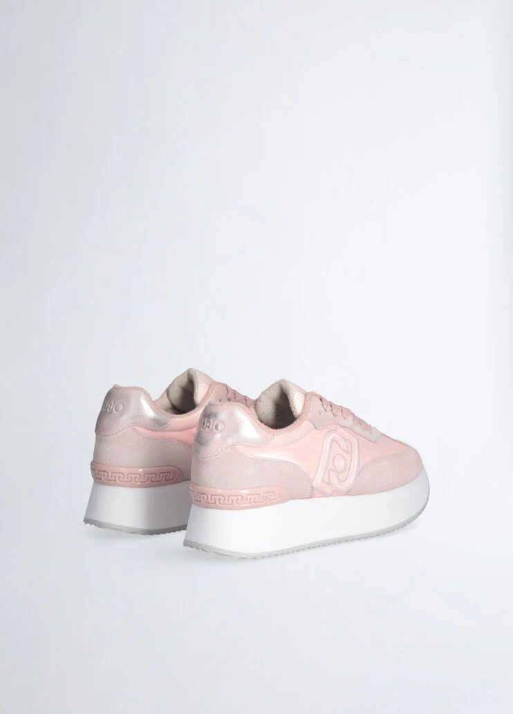 Faded platform sneakers