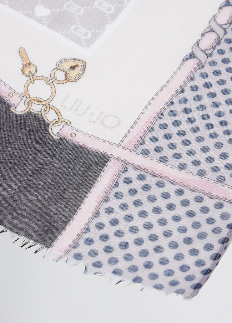 Grey and pink Better stole