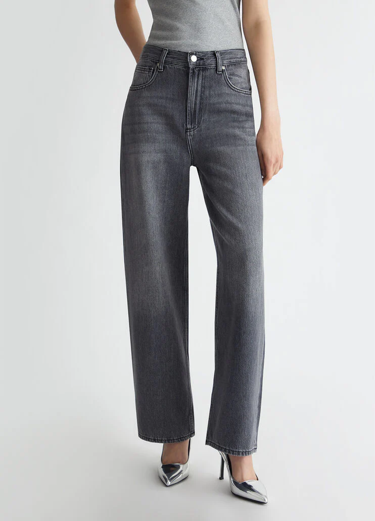 Flared cotton jeans
