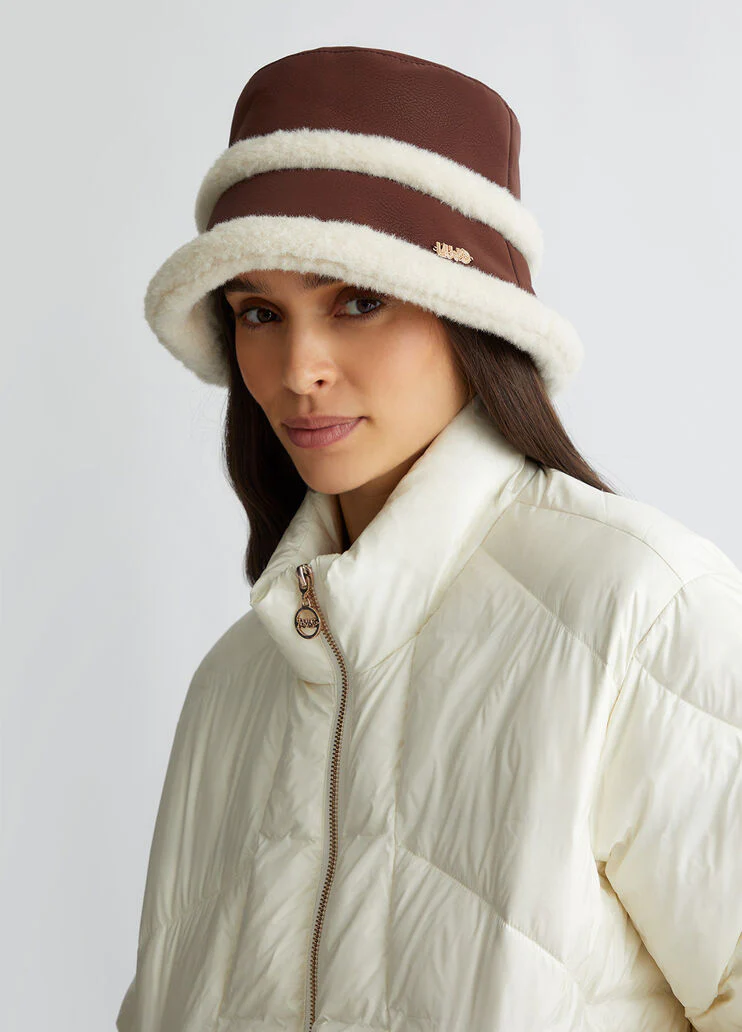 Coated fabric bucket hat