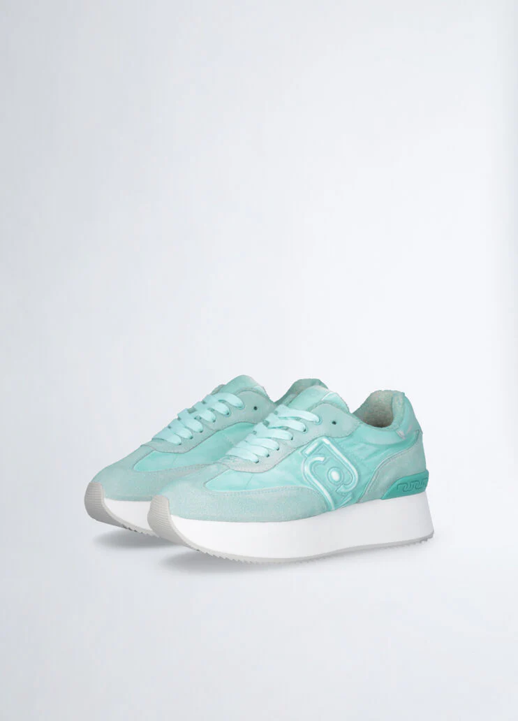 Faded platform sneakers