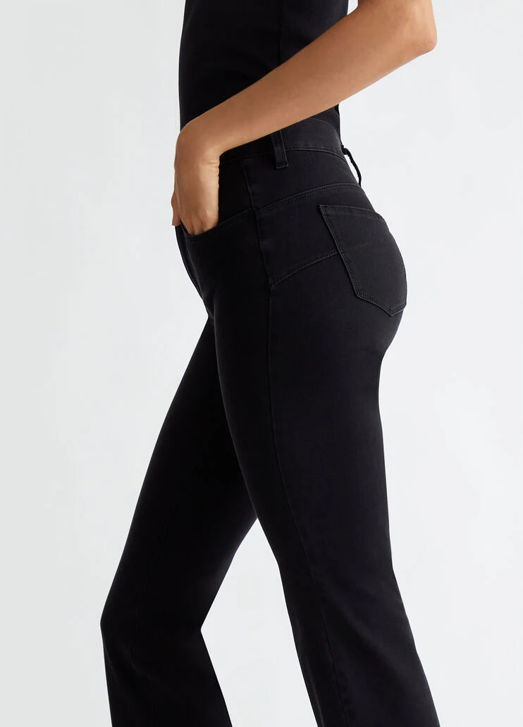 Bootcut bottom up jeans