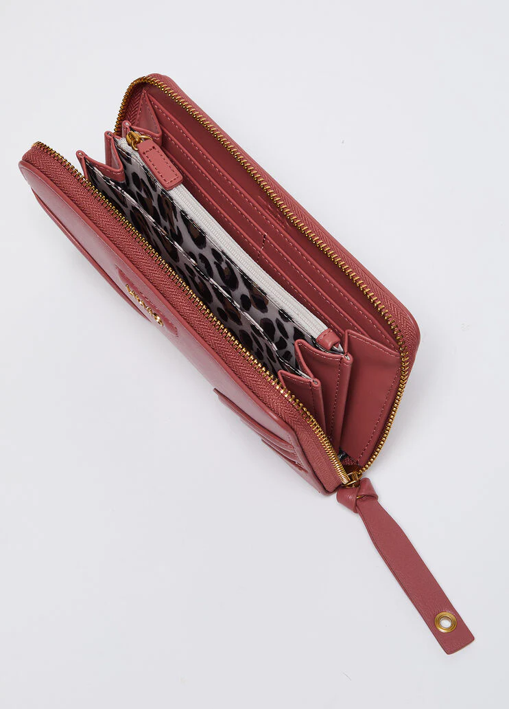 Large zip-around purse