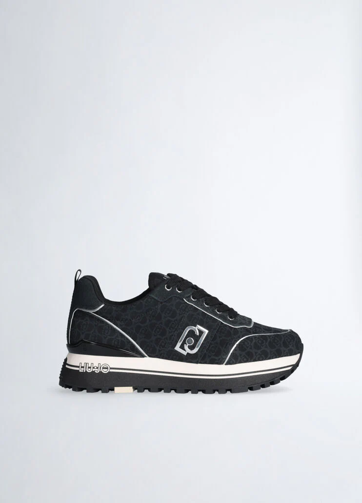 Suede platform sneakers