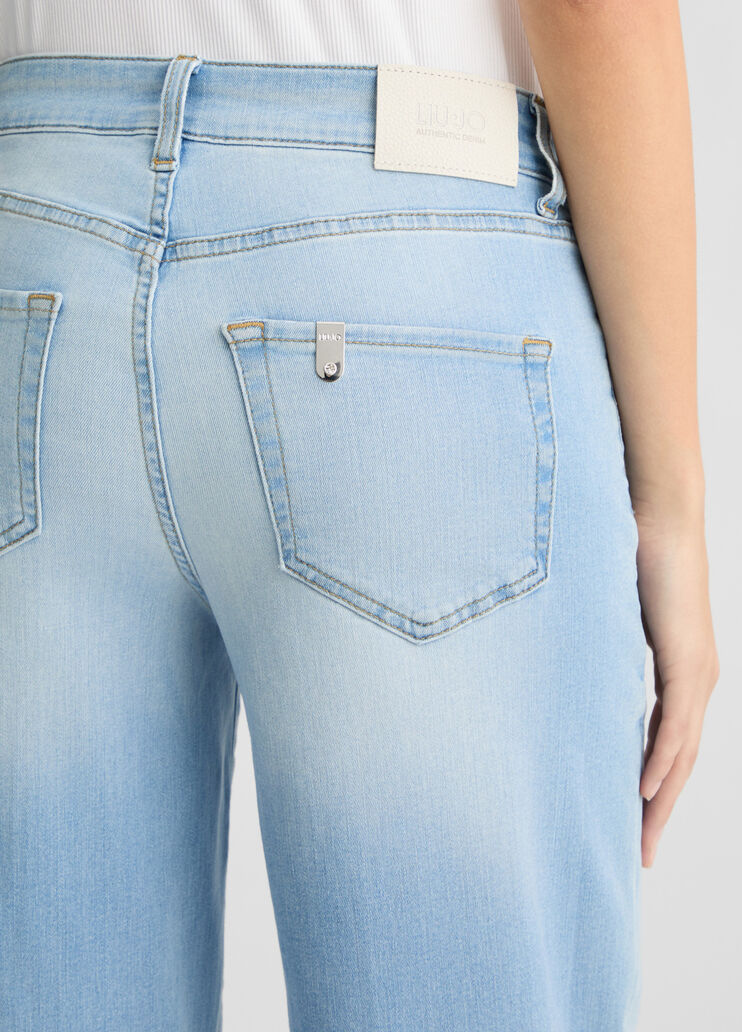 Cropped flared jeans