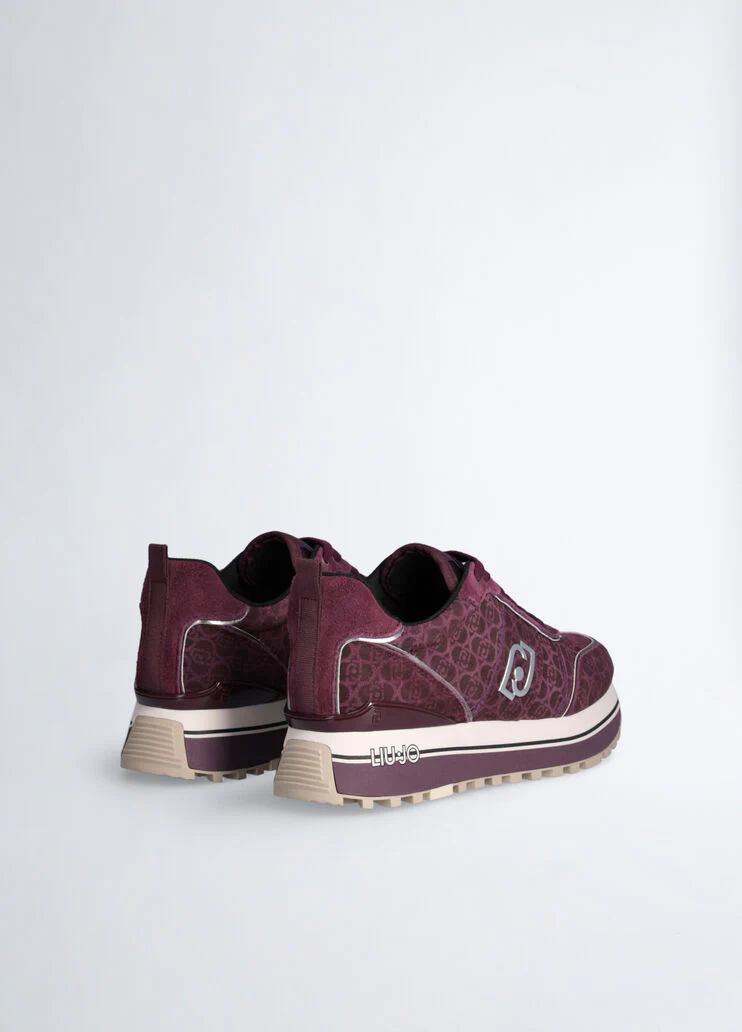 Suede platform sneakers