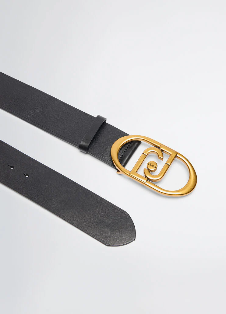 Leather bustier belt