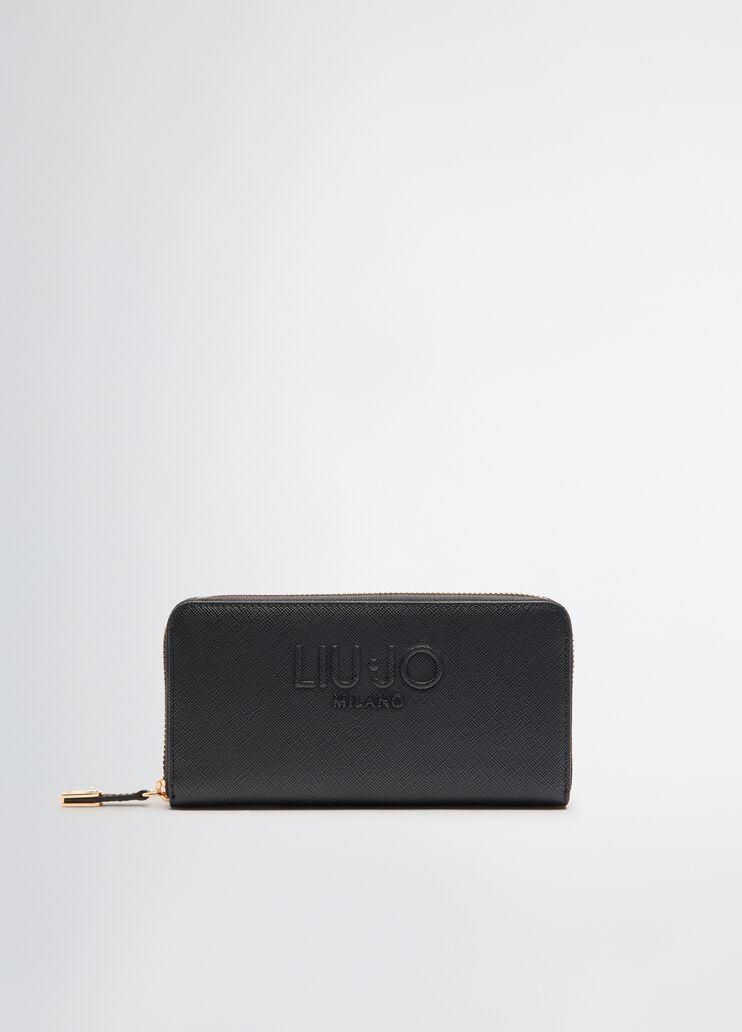 Large zip-around purse