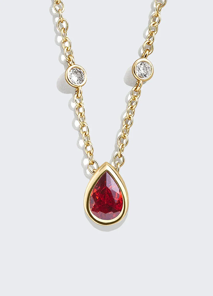 Necklace with jewelled stones