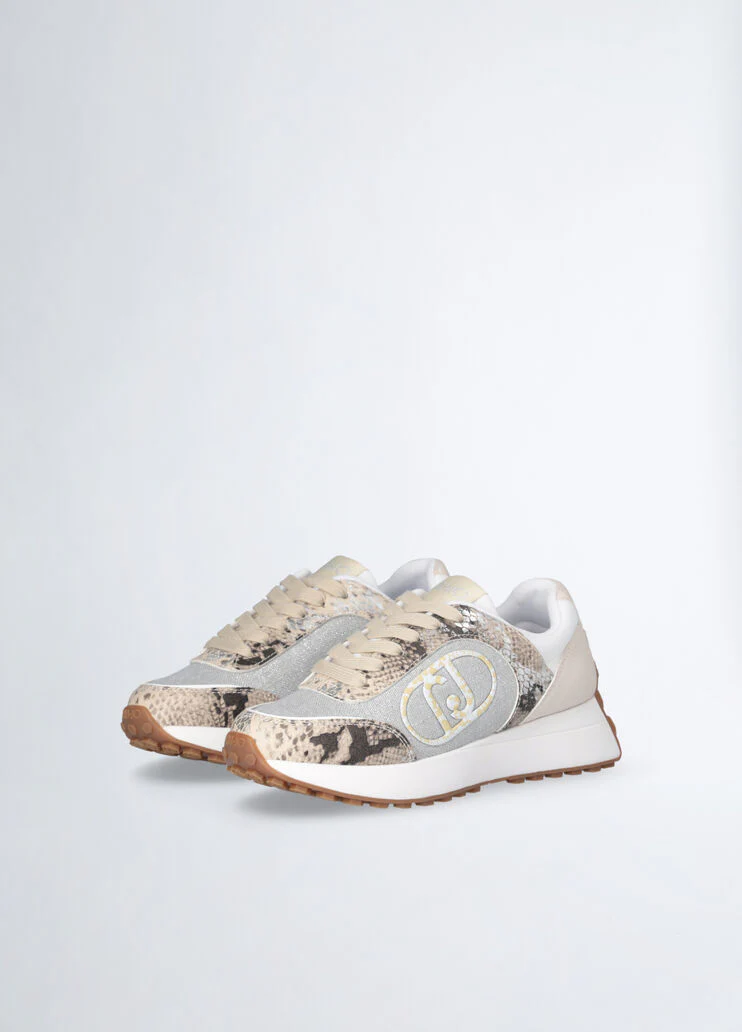 Sneakers with animal-print details