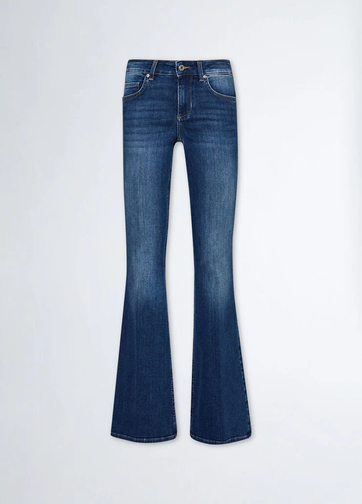 Stretch flared jeans