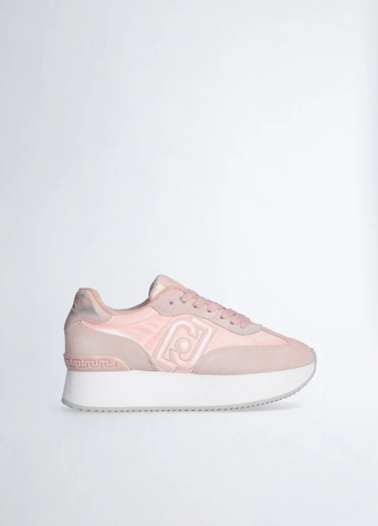 Faded platform sneakers