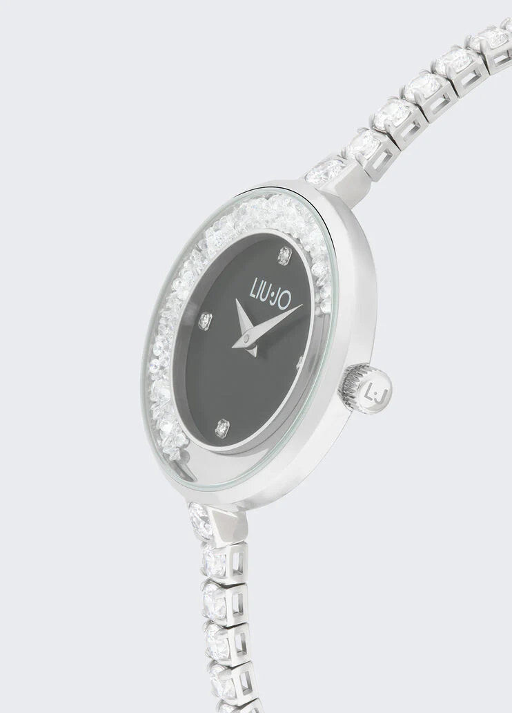Bracelet watch with diamantés