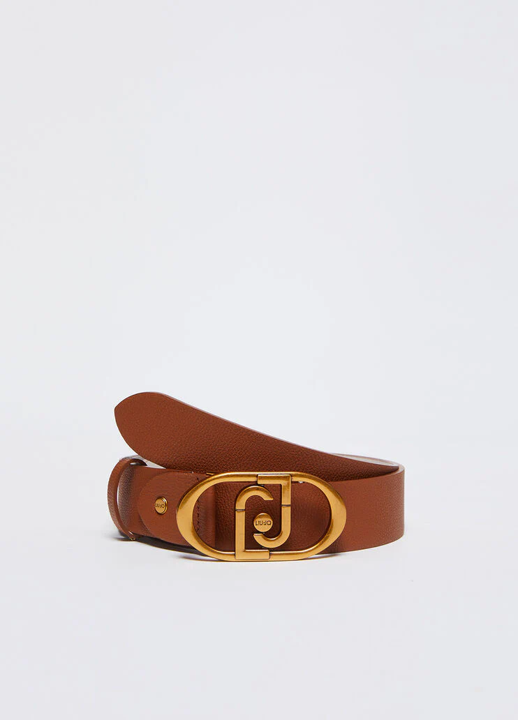 Drummed belt with logo