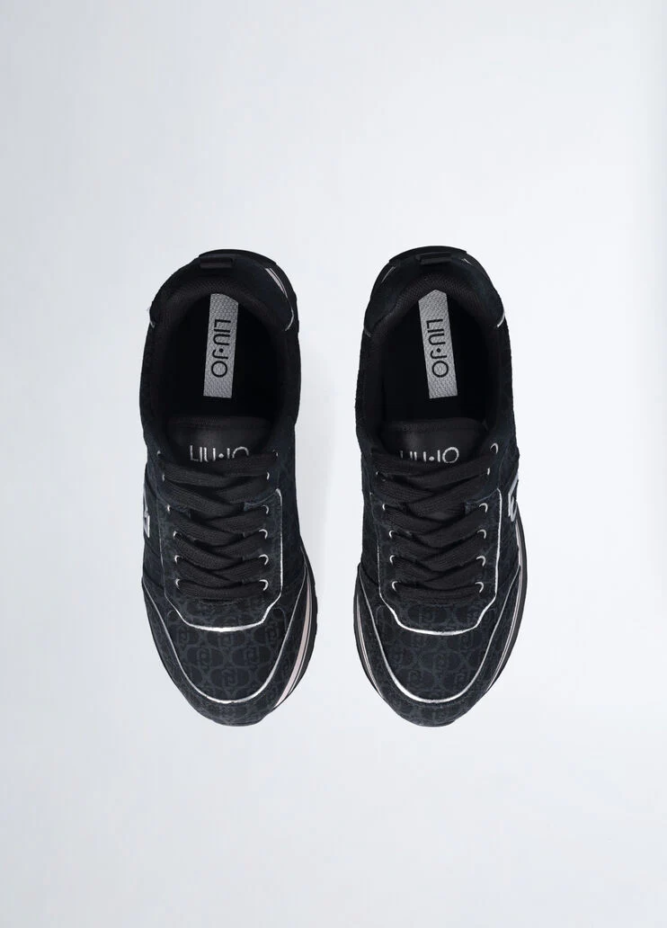 Suede platform sneakers