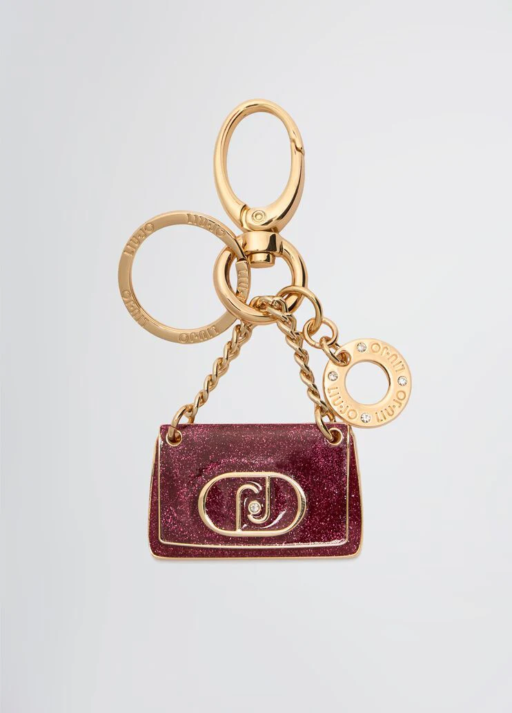 Pink bag keyring