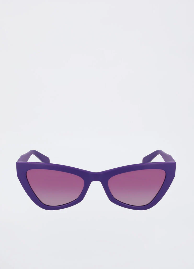 Purple cat-eye sunglasses