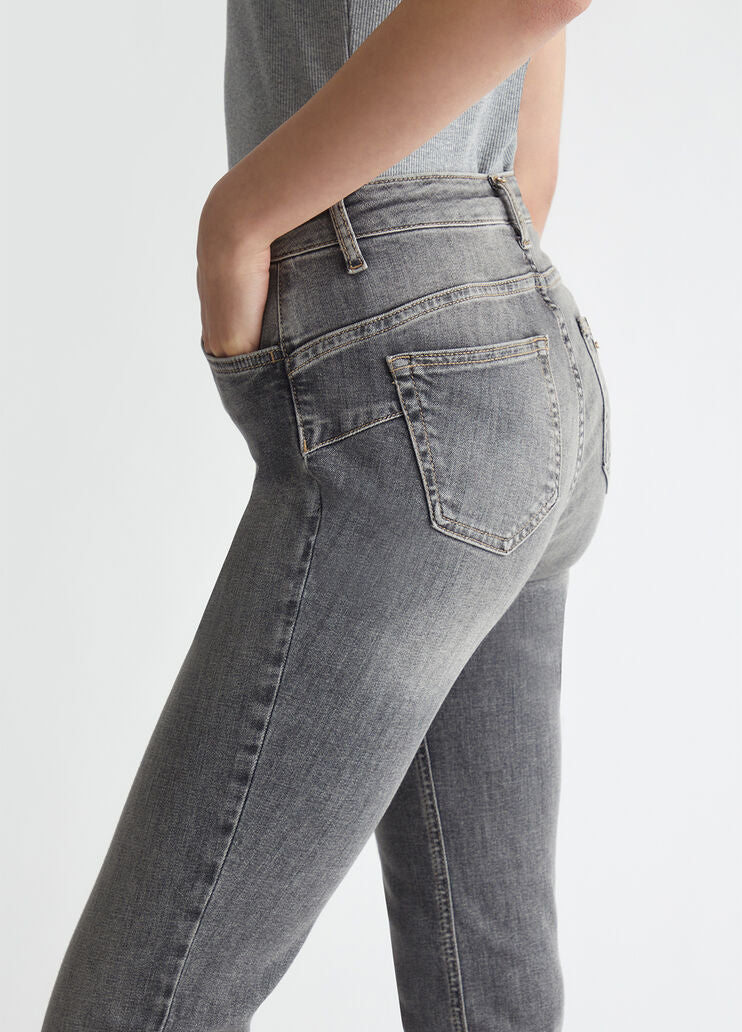 High-rise flared jeans
