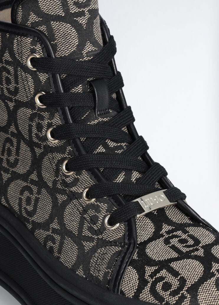 Monogram platform sneakers