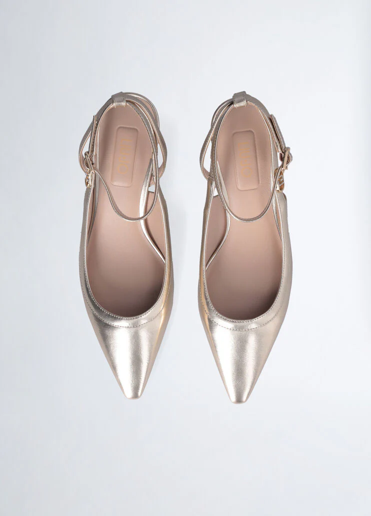 Slingbacks with low heel