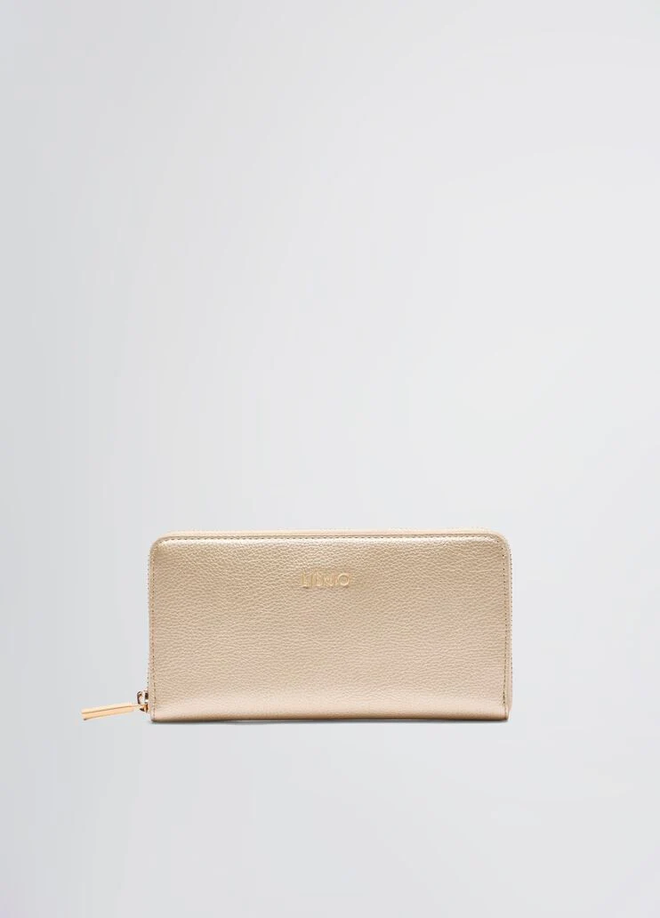Large zip-around purse