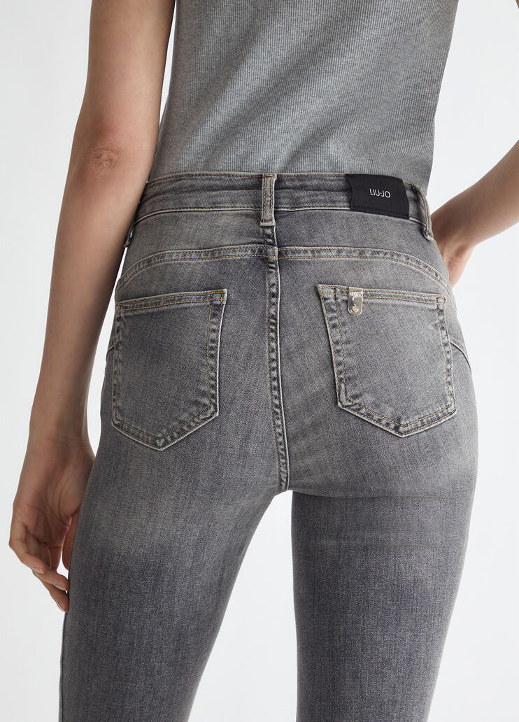 High-rise flared jeans