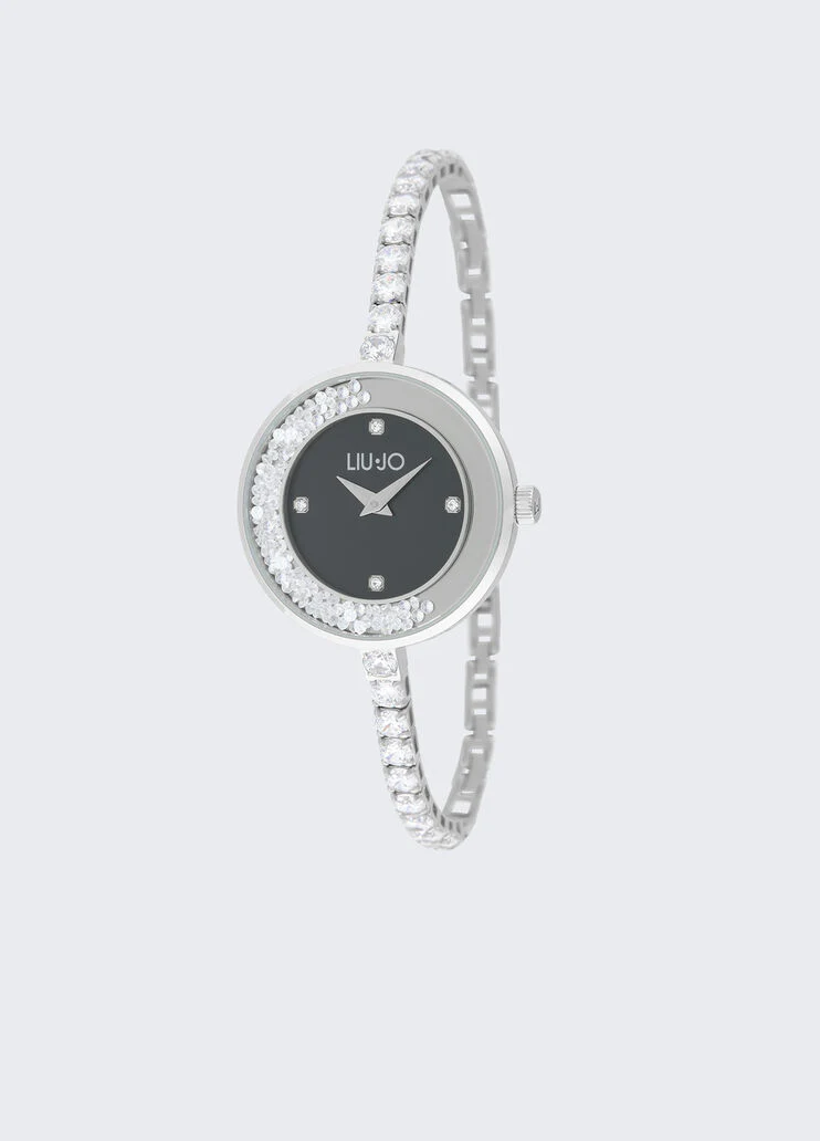 Bracelet watch with diamantés