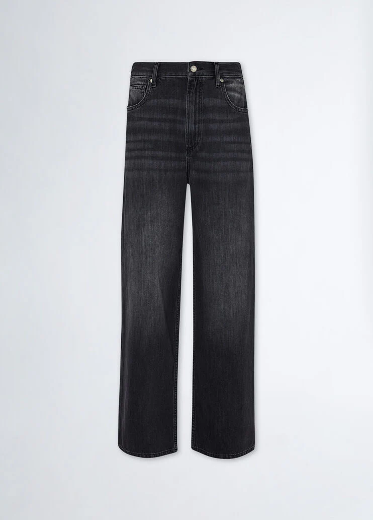 Flared cotton jeans