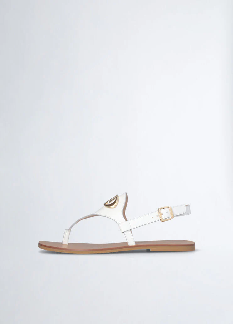 Leather flip-flop sandals