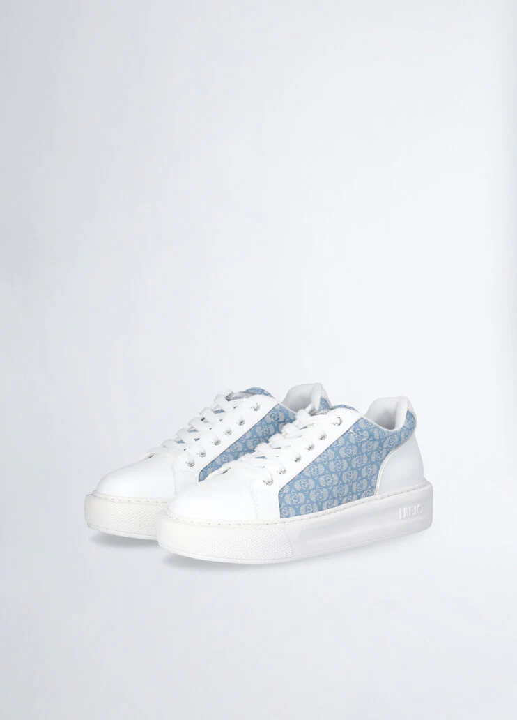 Monogram leather sneakers