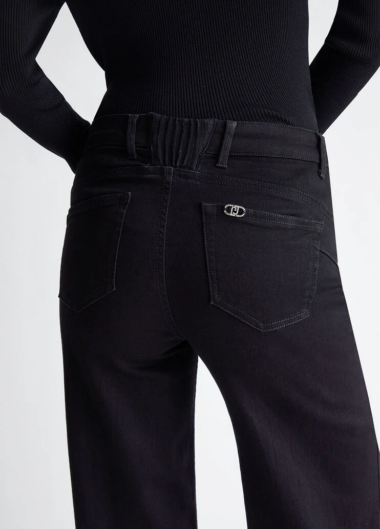 High-rise flared jeans