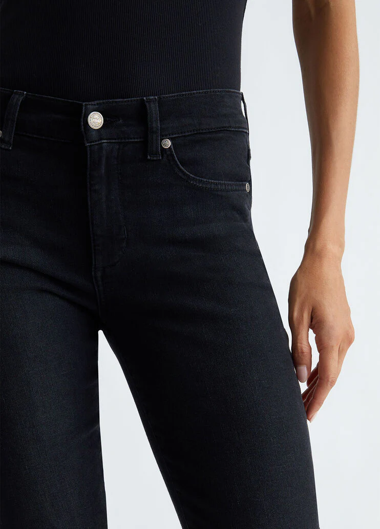 High-rise flared jeans