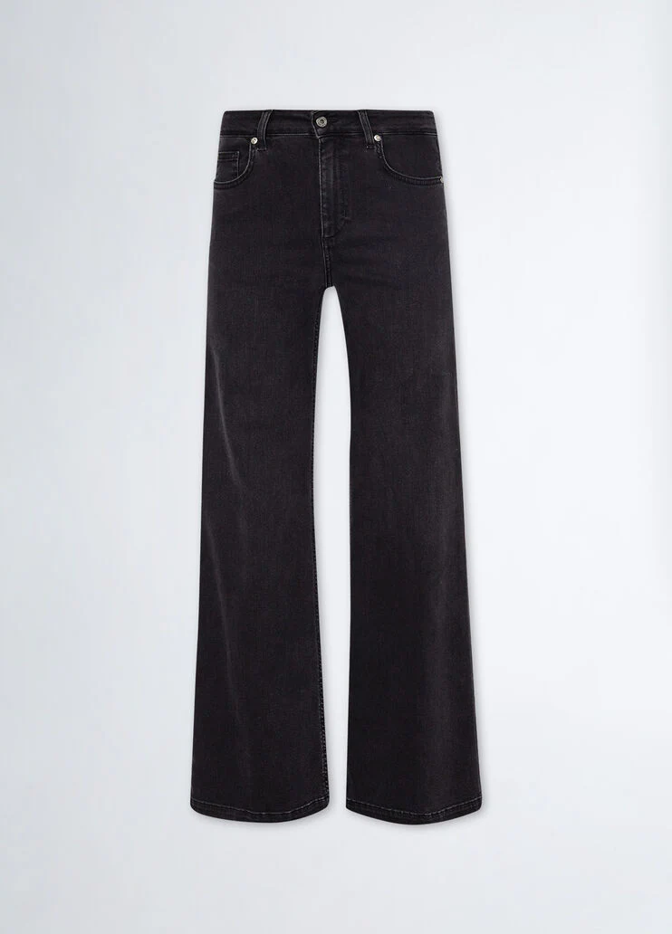 High-rise flared jeans