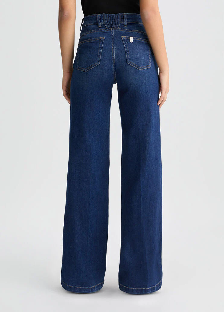 High-rise flared jeans