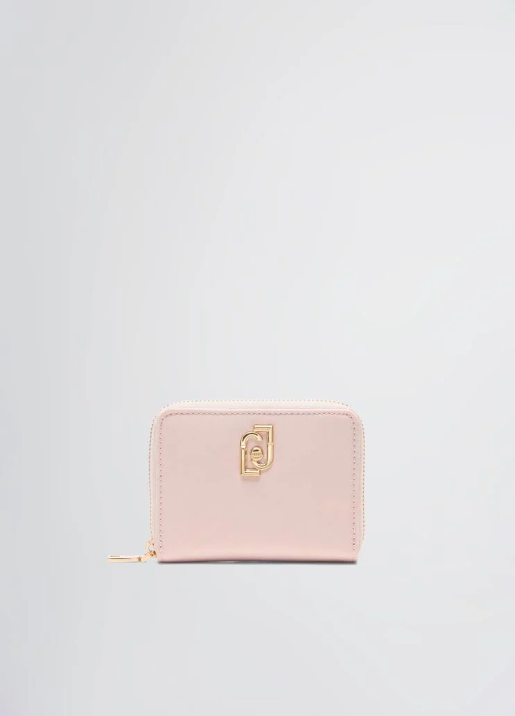 Nylon zip-around purse