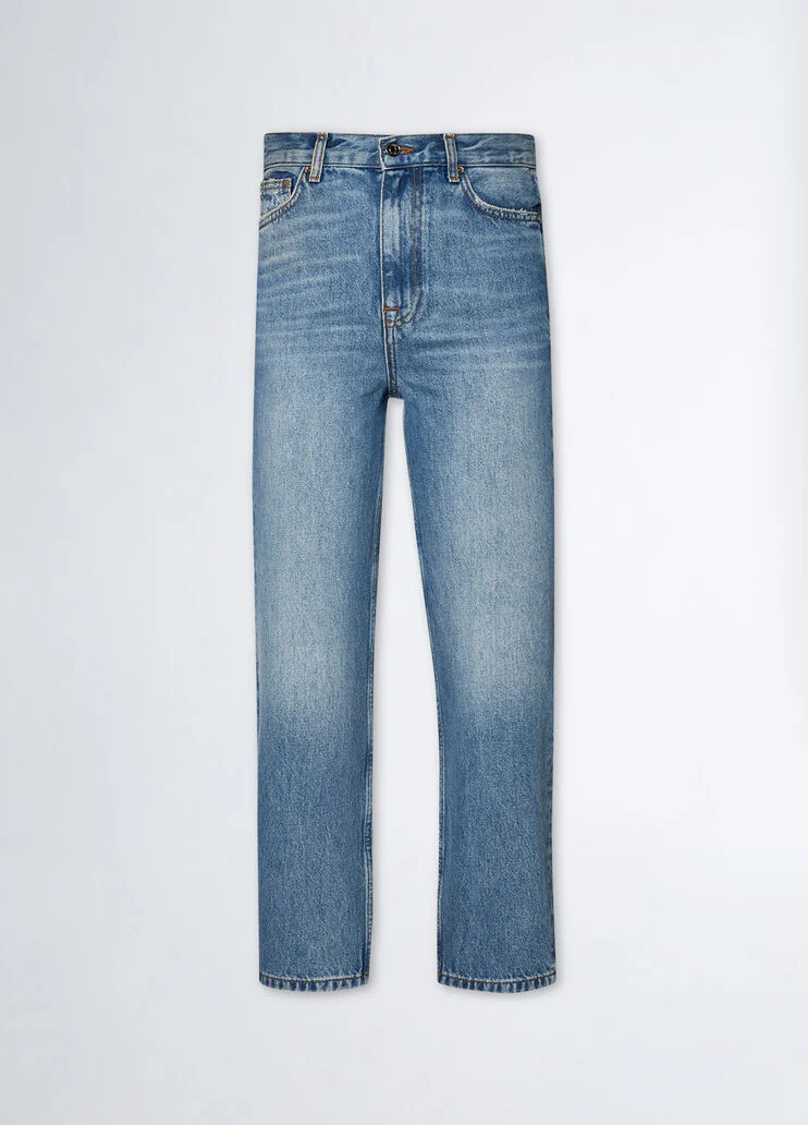 Straight-leg jeans
