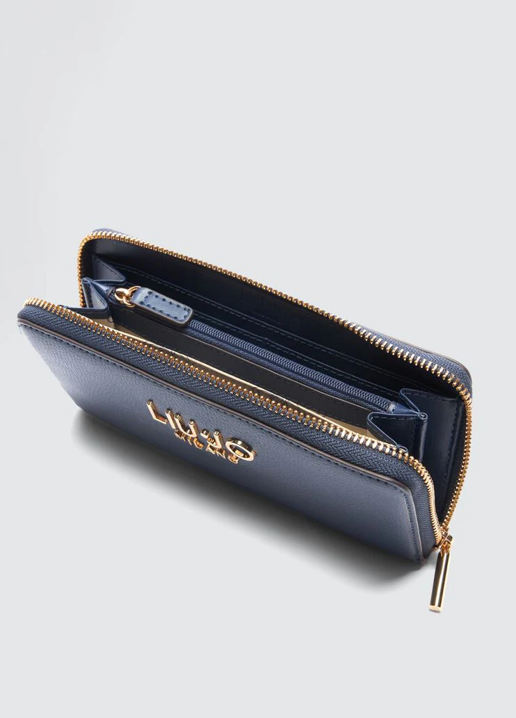 Large zip-around purse