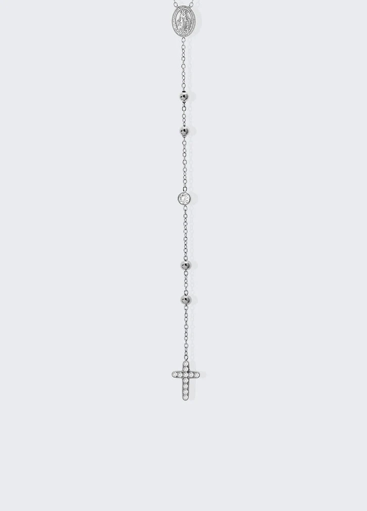 Slim necklace with cross