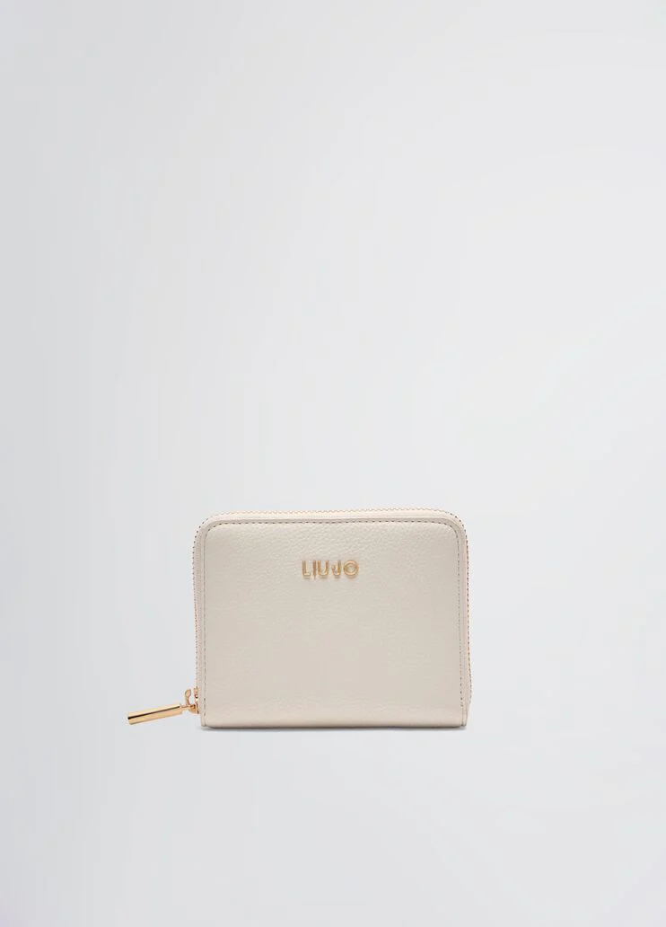 Tumbled zip-around purse