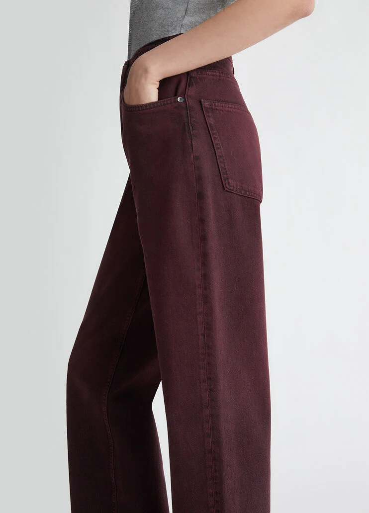 High-rise lurex jeans