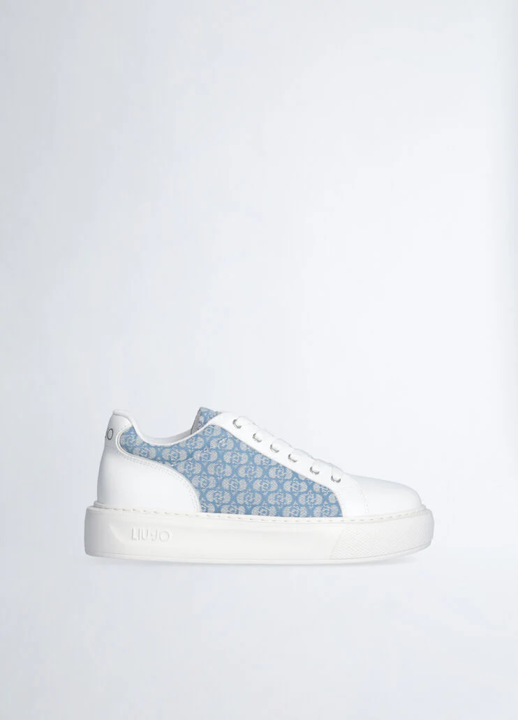 Monogram leather sneakers