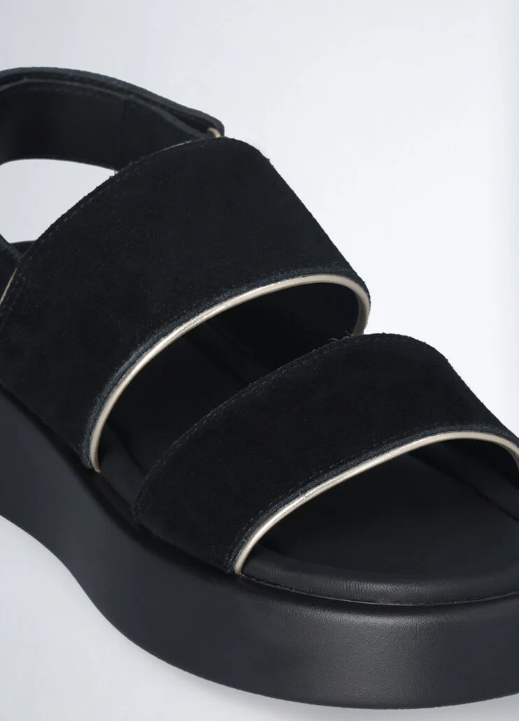 Suede platform sandals