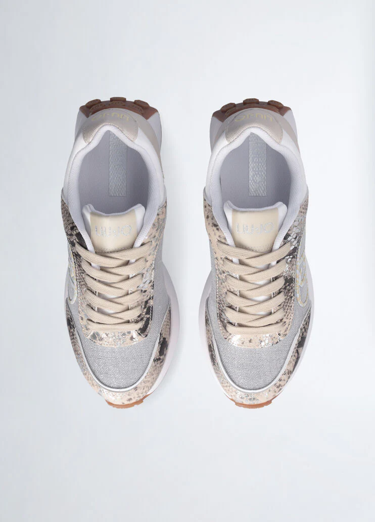 Sneakers with animal-print details