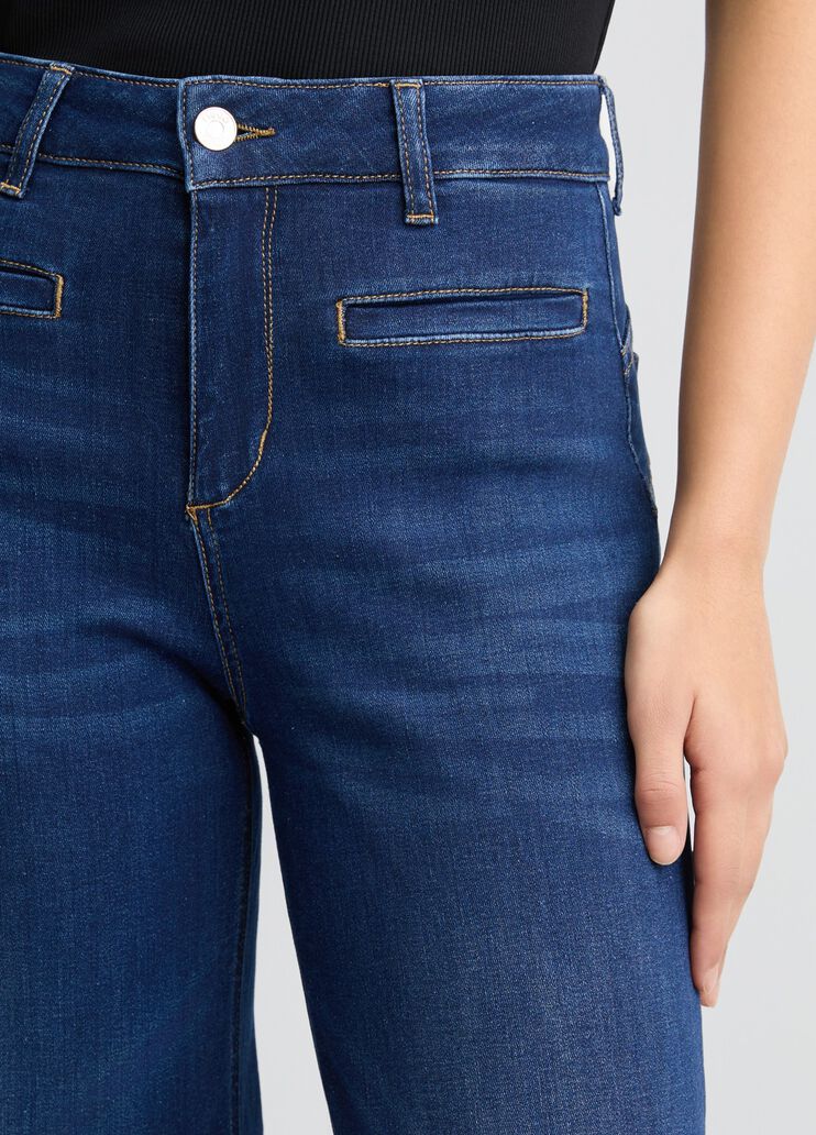 High-rise flared jeans