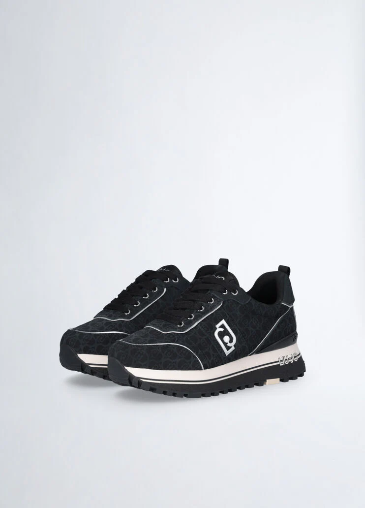 Suede platform sneakers