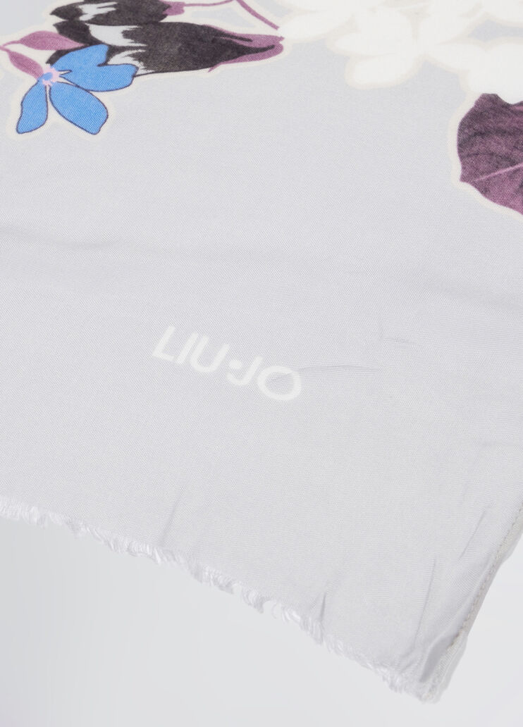 Shawl with floral print