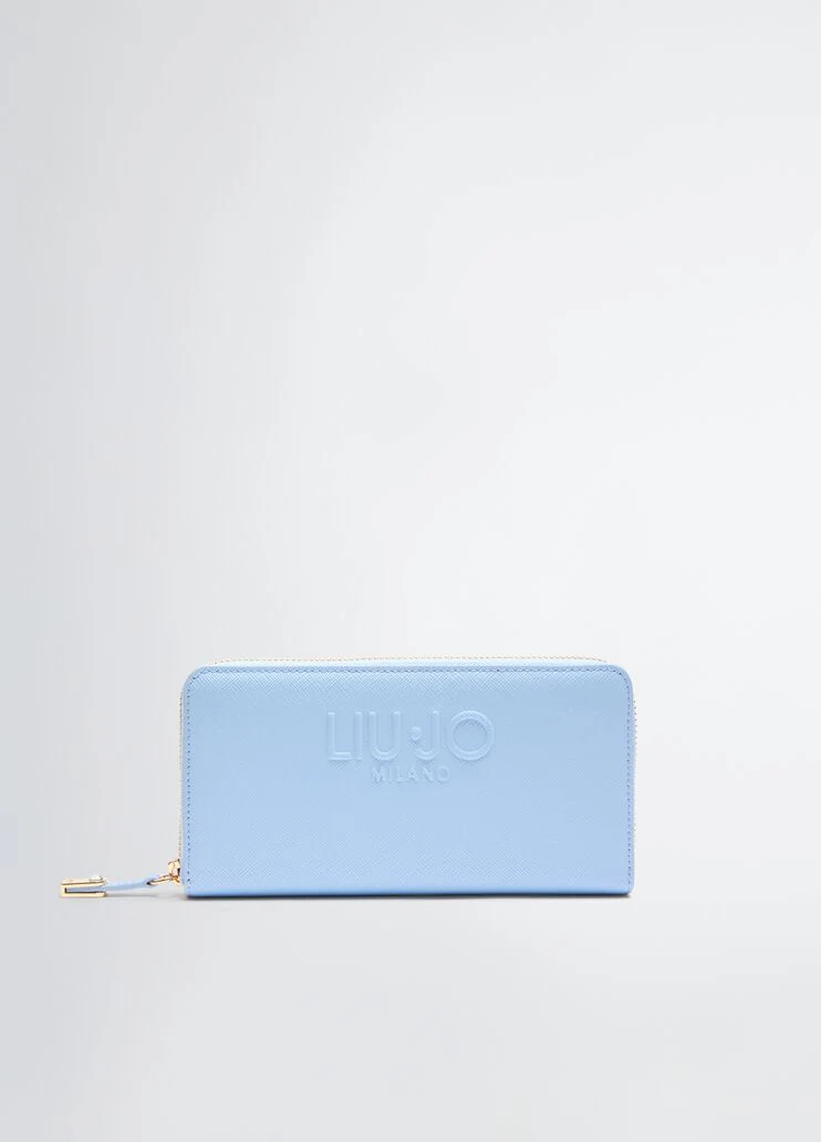 Large zip-around purse